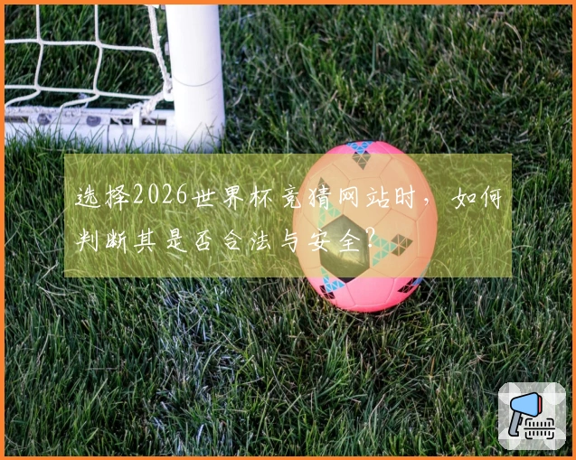 选择2026世界杯竞猜网站时，如何判断其是否合法与安全？